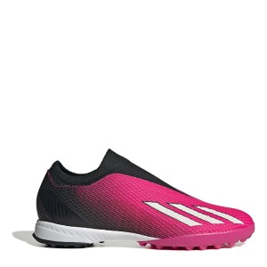 アディダス メンズ ブーツ シューズ X .3 Laceless Astro Turf Football Boots Pink/Black