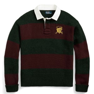 ラルフローレン メンズ ポロシャツ トップス Shak Rugby Polo Shirt Wine Multi