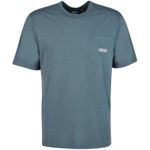 バブアー メンズ Tシャツ トップス Radok Pocket T-Shirt Dk Slate