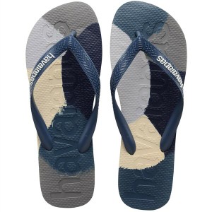 ハワイアナス メンズ サンダル シューズ Havaianas Logomania Sn33 Indigo Blue