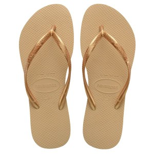 ハワイアナス レディース サンダル シューズ Havaianas Slim Ld33 Golden