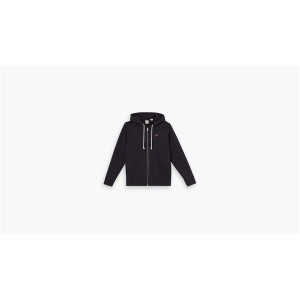 リーバイス メンズ パーカー・スウェットシャツ アウター New Original Zip Up Hoodie Caviar