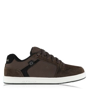 エアウォーク メンズ スニーカー シューズ Brock Mens Skate Shoes Brown