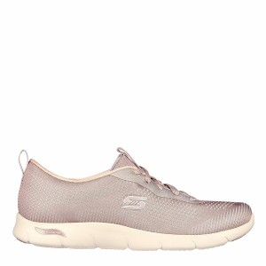 スケッチャーズ レディース スニーカー シューズ Skechers Arch Fit Refine - Classy Doll Trainers Brown