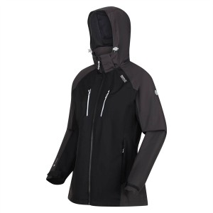 レガッタ レディース ジャケット＆ブルゾン アウター Women's Calderdale IV Waterproof Jacket Black/Ash