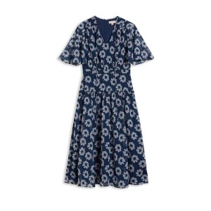 テッドベーカー レディース ワンピース トップス Marllee Flare Tiered Midi Dress Dk-Navy