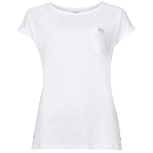 バブアー レディース Tシャツ トップス Qualify Top White