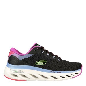 スケッチャーズ レディース スニーカー シューズ Skechers Arch Fit Glide-Step Highlighter Trainers Black