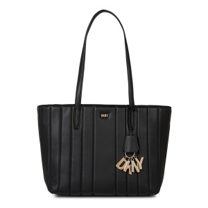 ダナ キャラン ニューヨーク レディース トートバッグ バッグ Lexington Tote Bag Black/Gold