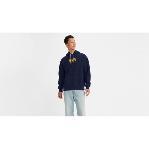 リーバイス メンズ パーカー・スウェットシャツ アウター Holiday Poster Hoodie Naval Academy