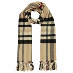 リネアペレ レディース マフラー・ストール・スカーフ アクセサリー Cashmink Scarf Camel Check