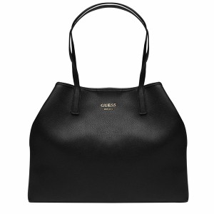 ゲス レディース トートバッグ バッグ Vikky Large Tote Bag Black