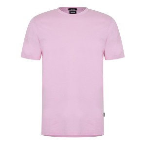 ボス メンズ Tシャツ トップス Tessler 150 T Shirt Open Pink 690