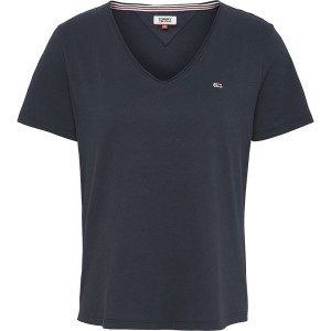 トミーヒルフィガー レディース Tシャツ トップス Slim V Neck T Shirt Twilight Navy