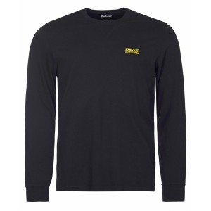 バブアー メンズ Tシャツ トップス Long Sleeved Logo T-Shirt Black BK31