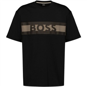 ボス メンズ Tシャツ トップス Tessin 08 10249782 01 Black 001