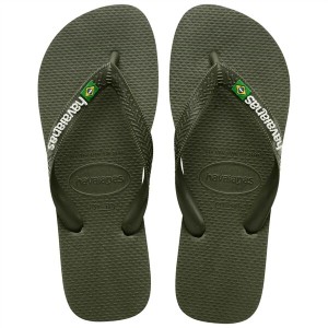 ハワイアナス メンズ サンダル シューズ Flip Flops Green