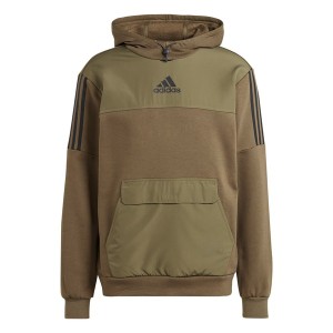 アディダス メンズ パーカー・スウェットシャツ アウター Utility Hoodie Mens Khaki/Black