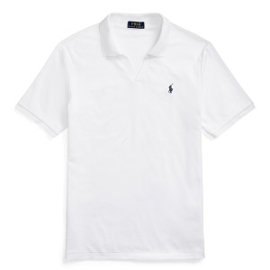 ラルフローレン メンズ ポロシャツ トップス V Neck Polo Tee Shirt White