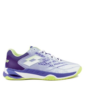 ロット レディース テニス スポーツ Mirage 100 SPD Tennis Shoes Ladies White/Purple