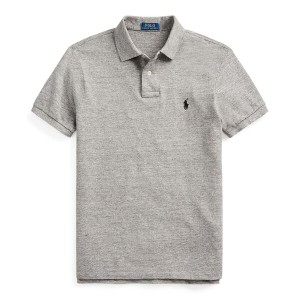 ラルフローレン メンズ ポロシャツ トップス Slim Fit Polo Shirt Grey Heather