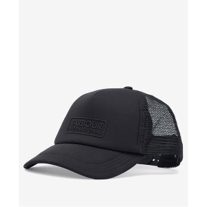 バブアー メンズ 帽子 アクセサリー Heli Trucker Cap Black BK11