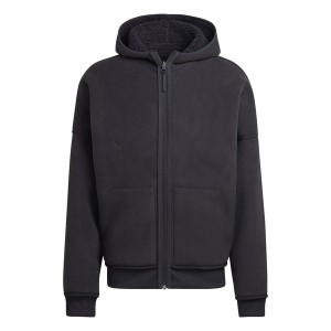 アディダス メンズ パーカー・スウェットシャツ アウター Polar Fleece Full-Zip Sweatshirt Carbon