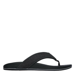 スケッチャーズ メンズ サンダル シューズ Skechers Pele-Belag Mens Flip Flops Black