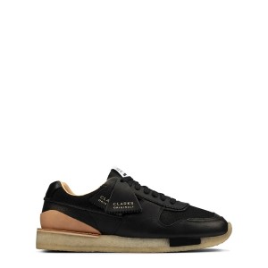 クラークス メンズ スニーカー シューズ To Run Trainers Black Combi