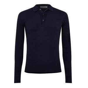 ジョンスメドレー メンズ ポロシャツ トップス Belper Polo Shirt Midnight