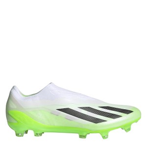 アディダス メンズ ブーツ シューズ x Crazyfast.1 Laceless Firm Ground Football Boots Wht/Blk/Lemon