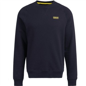 バブアー メンズ ニット&セーター アウター Essential Crew Sweat Black BK31