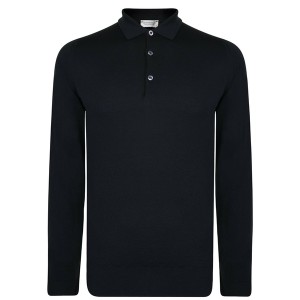 ジョンスメドレー メンズ ポロシャツ トップス Belper Polo Shirt Black