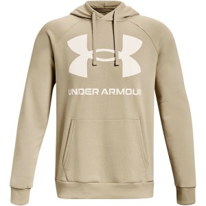 アンダーアーマー メンズ パーカー・スウェットシャツ アウター Armour Fleeced Logo Hoodie Mens Brown