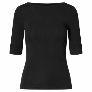 ラルフローレン レディース Tシャツ トップス Judy Elbow Sleeve T Shirt Polo Black