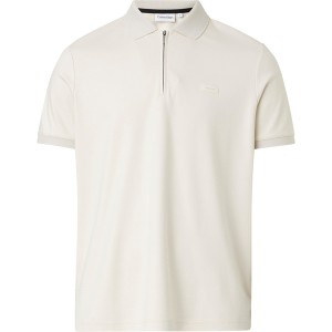 カルバンクライン メンズ ポロシャツ トップス Welt Zip Polo Shirt Beige ACE