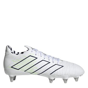 アディダス メンズ ブーツ シューズ Elite Kakari Soft Ground Rugby Boots Wht/Blu/Sil