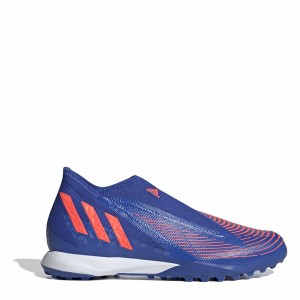 アディダス メンズ ブーツ シューズ Predator .3 Laceless Astro Turf Trainers Blue/Orange