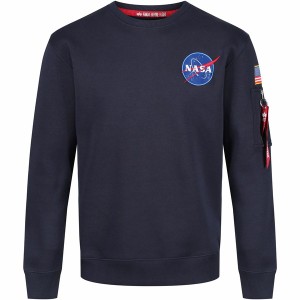 アルファインダストリーズ メンズ ニット&セーター アウター Space Shuttle Sweater Blue