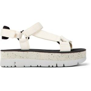 カンペール レディース サンダル シューズ Camper Womens Oruga Platform Sandal White Natural