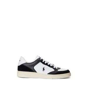 ラルフローレン メンズ スニーカー シューズ Polo Court Lux Trainer Black/White