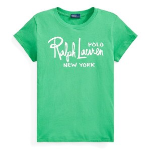 ラルフローレン レディース Tシャツ トップス Printed T Shirt SUM EMERALD