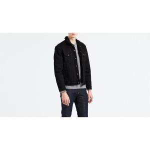 リーバイス メンズ ジャケット＆ブルゾン アウター Type 3 Sherpa Jacket Black