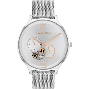 カルバンクライン レディース 腕時計 アクセサリー Ladies Calvin Klein Mesh Watch Silver