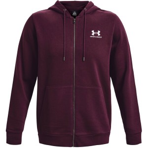 アンダーアーマー メンズ パーカー・スウェットシャツ アウター Armour Essential Fleece Full Zip Hoodie Mens Purple