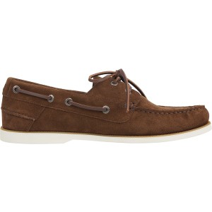 トミー ヒルフィガー メンズ デッキシューズ シューズ TH BOAT SHOE CORE SUEDE Rckfllr Brw GW0