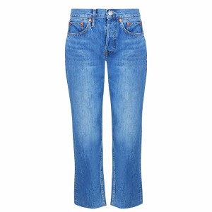 レッドワン レディース デニムパンツ ボトムス 70s Stove Pipe Jeans Medium Vain
