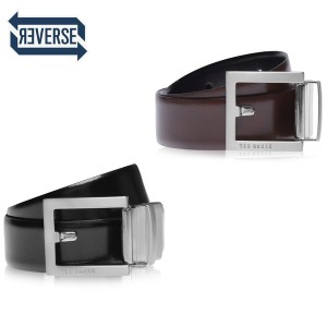 テッドベーカー レディース ベルト アクセサリー Reversible Fix Belt BLACK