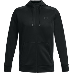 アンダーアーマー メンズ パーカー・スウェットシャツ アウター Fleece Full Zip Hoodie Mens Black