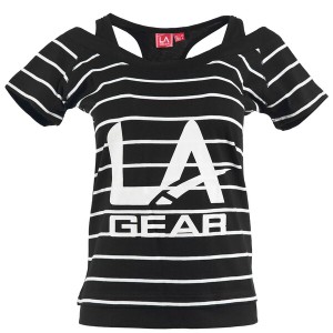 エルエーギア レディース Tシャツ トップス Multi Layer T Shirt Ladies Black